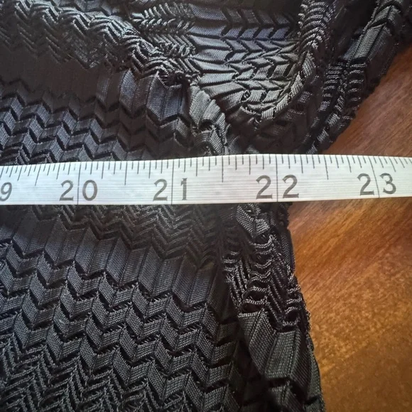 Jordan Taylor Black Mesh Chevron V-neck Swim Beach Coverup Bell sleeves - Picture 10 of 13